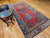 Vintage Bidjar Gallery Rug, Hand-Knotted Wool, Geometric Pattern, Carnelian Red & Blue, 5x9 For Sale - Image 9 of 18