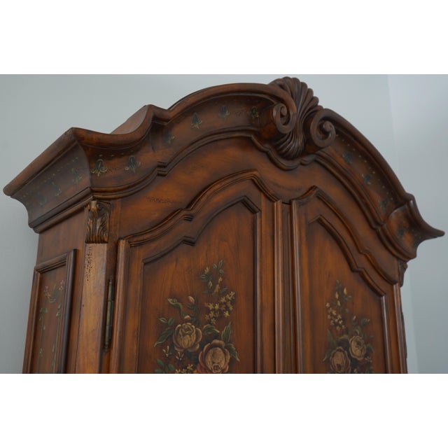 Wood Ethan Allen Venetian Decorated Secretary Desk For Sale - Image 7 of 18