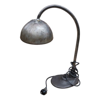 Vintage Industrial Metal Table Lamp, 1970s For Sale