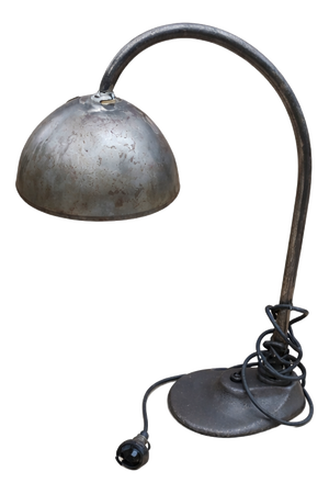 Vintage Industrial Metal Table Lamp, 1970s