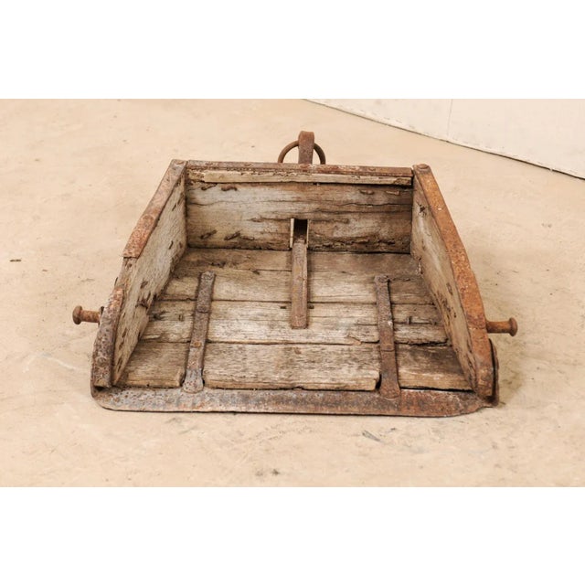 Mid 19th Century 19th Century Spanish Scoop or Plow of Wood and Iron For Sale - Image 5 of 12