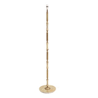 Vintage Ormolu and Onyx Standard Floor Lamp, 1950s For Sale