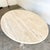Late 20th Century Vintage Italian Travertine Oval Dining Table For Sale - Image 5 of 12