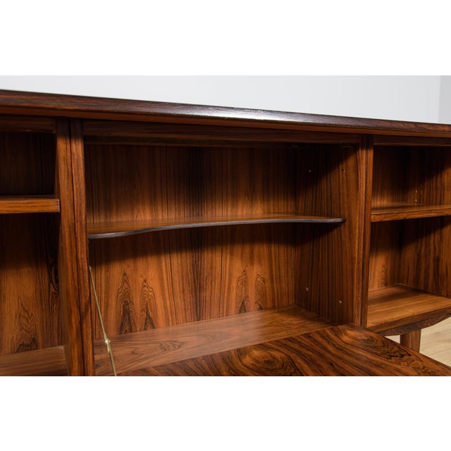 Mid-Century Modern Freestanding Rosewood Desk, Denmark, 1960s For Sale - Image 11 of 18