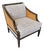 Dessin Fournir Chinoiserie Decorated Double Cane Directoire Club Chair For Sale