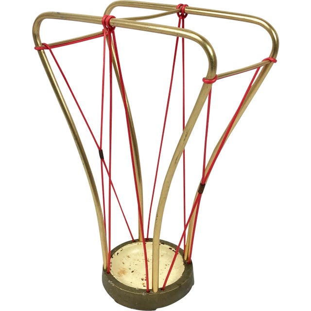 Red Mid-Century Umbrella Stand, 1960s For Sale - Image 8 of 8