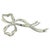 1990s Tiffany & Co Estate Ribbon Brooch Pin Sterling Silver For Sale In New York - Image 6 of 6