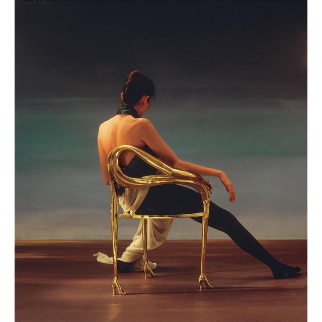 Salvador Dalí Leda Sculpture Armchair in Polished Brass by BD Barcelona Design, Spain, 2015 For Sale - Image 4 of 13
