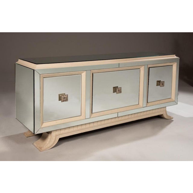 French Art Deco Mirror Sideboard, 1940s For Sale - Image 16 of 18