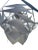 1960s Danish Preben Dahl Symfoni Scandinavian Geometry, Enameled Steel Hanging Lamp For Sale In New York - Image 6 of 8