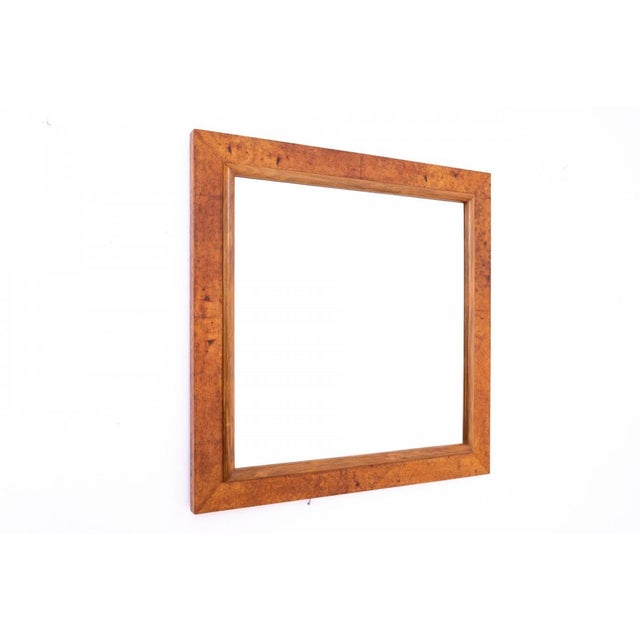 Art Deco mirror, Poland, mid-20th century. RESTORED. Very good condition; professionally restored. Wood: walnut...