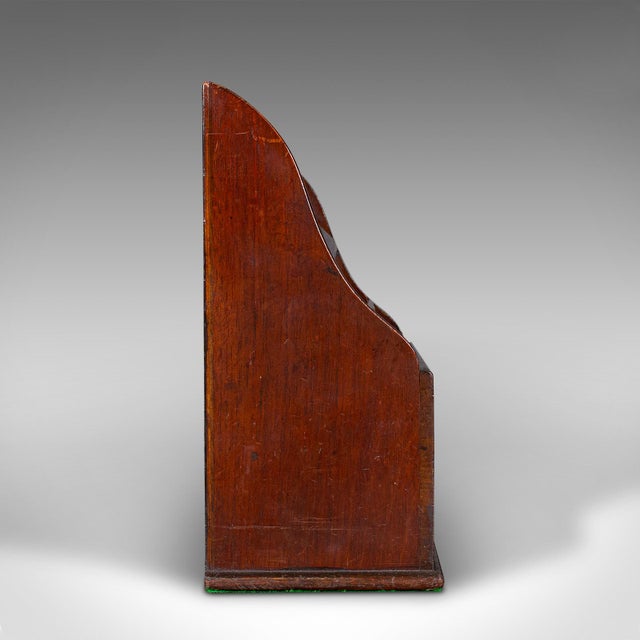 Victorian 1900's Antique Insurance Agent's Desk Tidy For Sale - Image 3 of 8