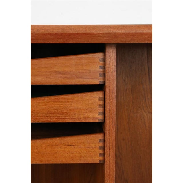 Mid-Century Modern Danish Teak Sideboard with Roll-Up Doors from Bernhard Pedersen & Søn, 1960s For Sale - Image 10 of 18
