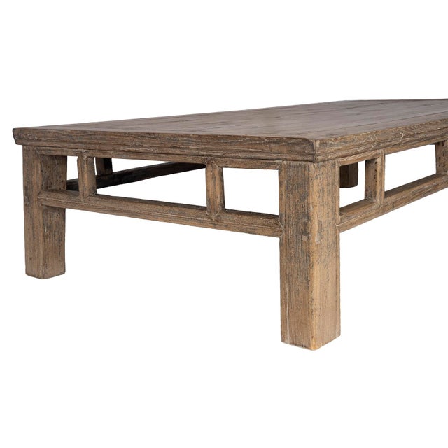 Late 20th Century Transitional Reclaimed Elm Coffee Table For Sale - Image 4 of 8