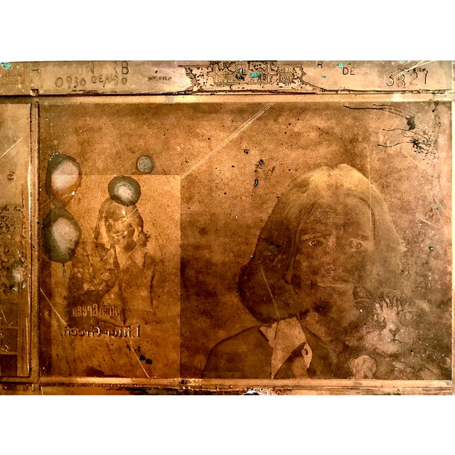 Three Vintage Photoengraved Copper Letterpress Printing Plates For Sale - Image 16 of 18