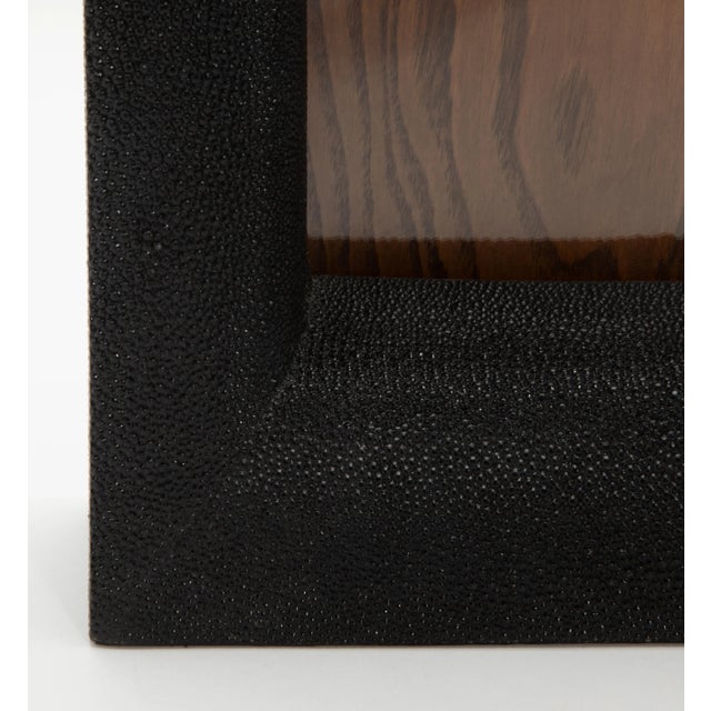 Black Picture Frame 8x10” in Black Shagreen by R&y Augousti For Sale - Image 8 of 11