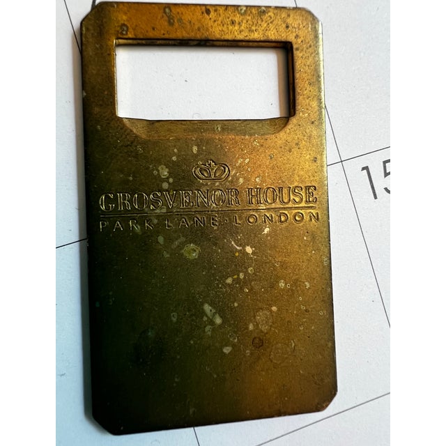 Up for consideration is a beautiful vintage small brass bottle opener. This would look lovely in your home, and it is the...