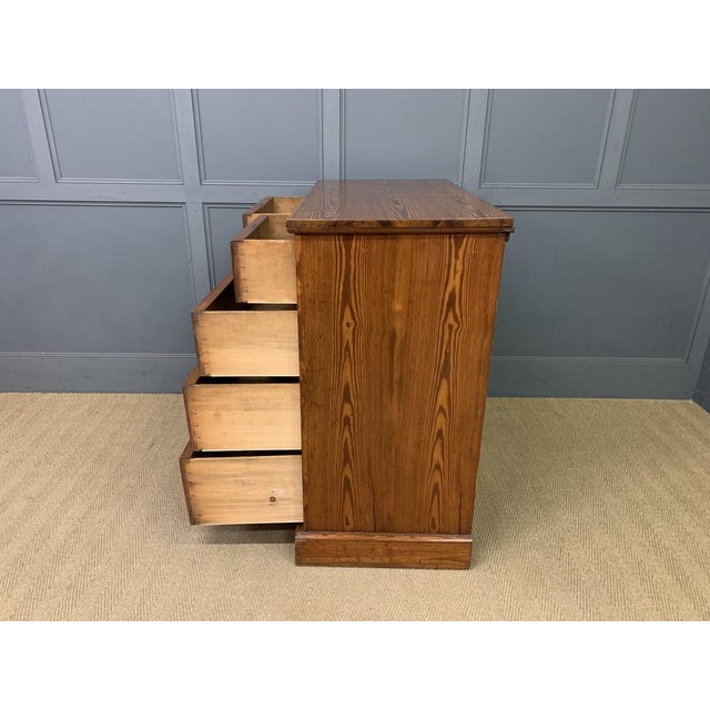Aesthetic Period Pitch Pine Chest of Drawers, 1870s For Sale - Image 6 of 14