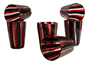 Cocktail Set in Murano Glass by Mariana Iskra, Set of 6