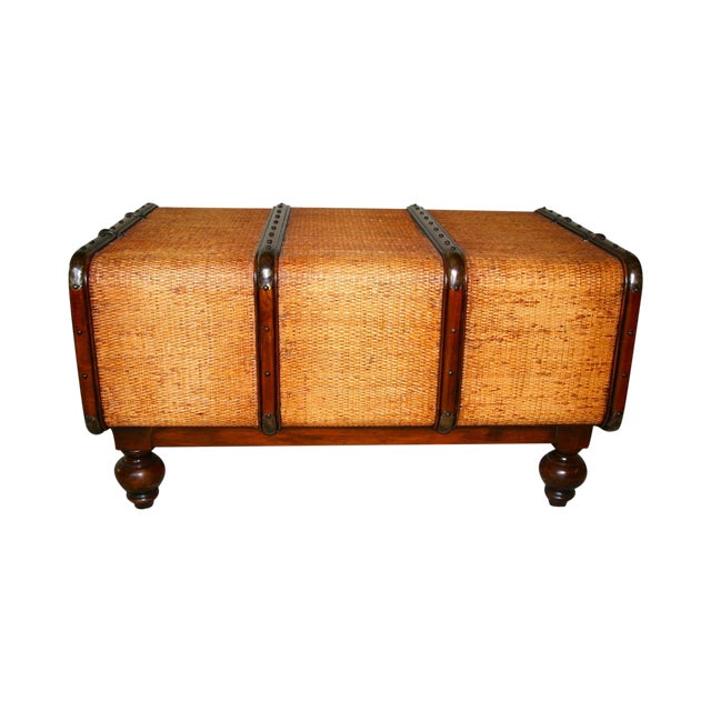Cane Style Trunk Storage Coffee Table Chairish