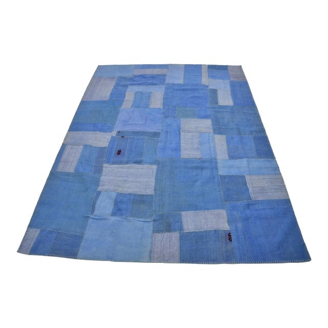 Turkish Vintage Floor Kilim Rug For Sale