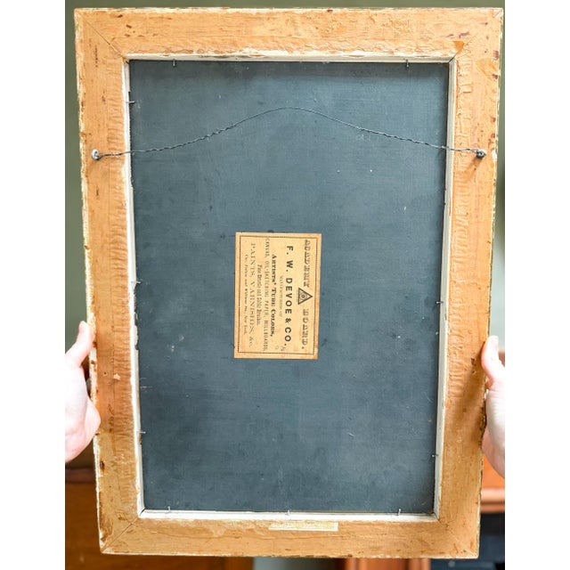 Gold Antique Victorian Sunflower Oil Painting, 19th Century Floral Still Life in Gilt Frame For Sale - Image 8 of 8