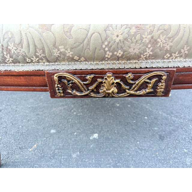 Brown Early 20th Century Hollywood Regency Carved Mahogany Stained Wood Barrel-Back Lounge Chair For Sale - Image 8 of 17