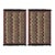 Rug & Kilim’s Twin Tribal-Inspired Rugs in Red, Blue and Beige-Brown Chevrons For Sale