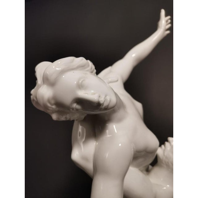 19th Century Italian Porcelain Rape Of Sabine Figurine For Sale - Image 4 of 14