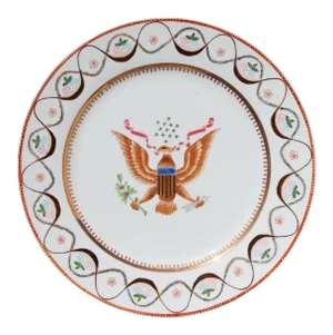 Chinese Export American Armorial Porcelain Plate