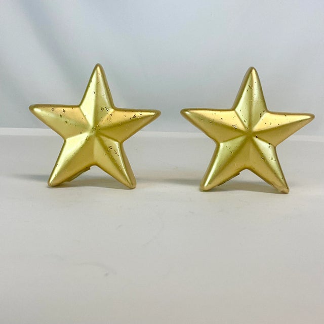 Postmodern 1980s Postmodern Hollywood Regency Boho Chic Star Salt and Pepper Shakers - A Pair For Sale - Image 3 of 7