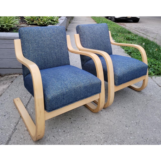 1987 Model 402 Lounge Chairs by Alvar Aalto for Artek For Sale In Baltimore - Image 6 of 17