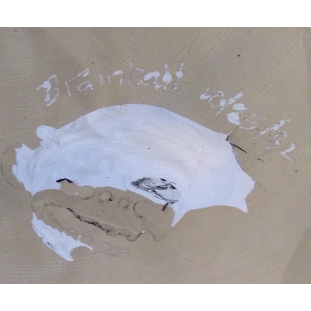 Modern Peter Bramhall Signed Dated 1982 Studio Art Glass Centerpiece Bowl For Sale - Image 3 of 7