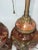 Pair of French Empire Style Rouge Marble Table Lamps With Figuras Bronze Mounts For Sale - Image 9 of 13