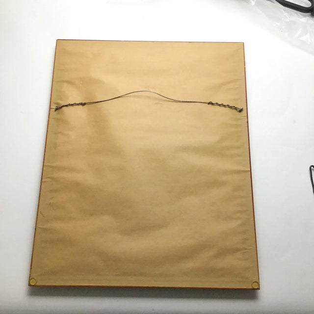 Wood Numbered Colorful Lithography Print Signed For Sale - Image 7 of 7