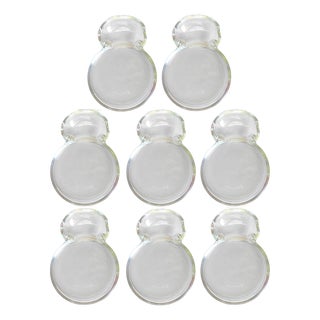 Mid 20th Century Fostoria Sip & Smoke Coasters /Ashtrays - Set of 8 For Sale
