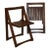 1966 Vintage Aldo Jacober Trieste Slatted Wood Folding Chairs - Set of 2 For Sale