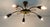 Mid-Century Modern Mid-Century Sputnik Spider Ceiling Lamp in Brass, Metal and Plastic, 1950s For Sale - Image 3 of 14
