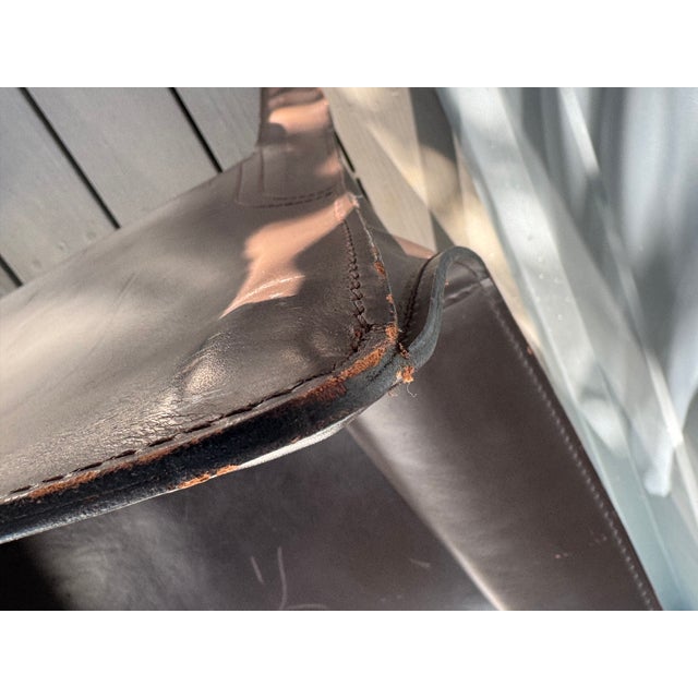 Animal Skin Mario Bellini Cab Arm Chair (2) 1990s. For Sale - Image 7 of 17