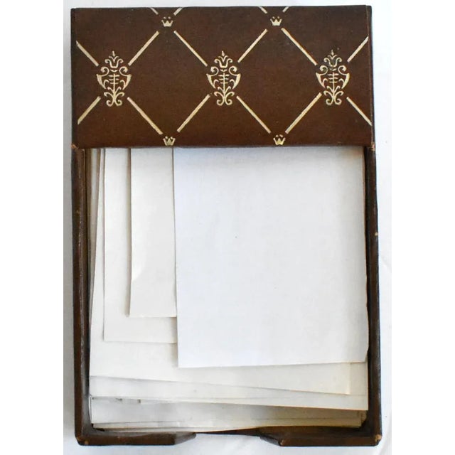 Vintage Italian Faux Leather Scrap Paper Holder For Sale In San Francisco - Image 6 of 6