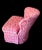 1970s 1970s Mod Pink Op-Art Upholstered Swivel Chair For Sale - Image 5 of 7