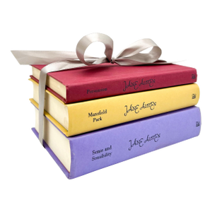 Set of 3 Vintage Jane Austen Novels – Persuasion, Mansfield Park & Sense and Sensibility – Decorative Hardcover Books