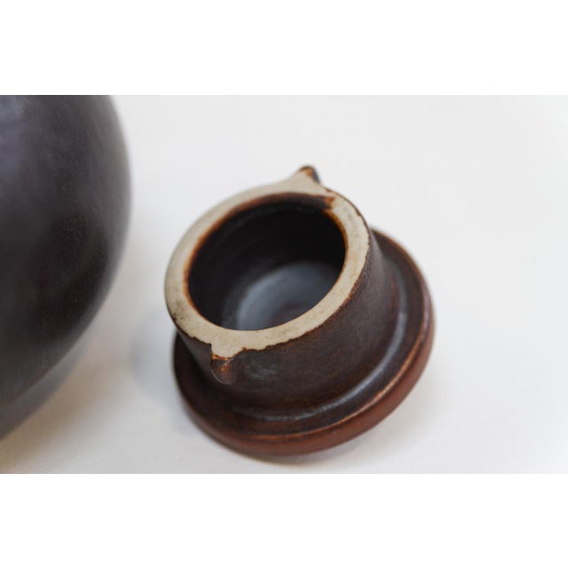 Danish Teapot in Glazed Ceramic by Eva Stæhr-Nielsen for Saxbo, 1950s For Sale - Image 12 of 18