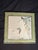 Elegant framed painting on paper in a traditional East Asian ink and wash style. The artwork depicts birds in flight over...
