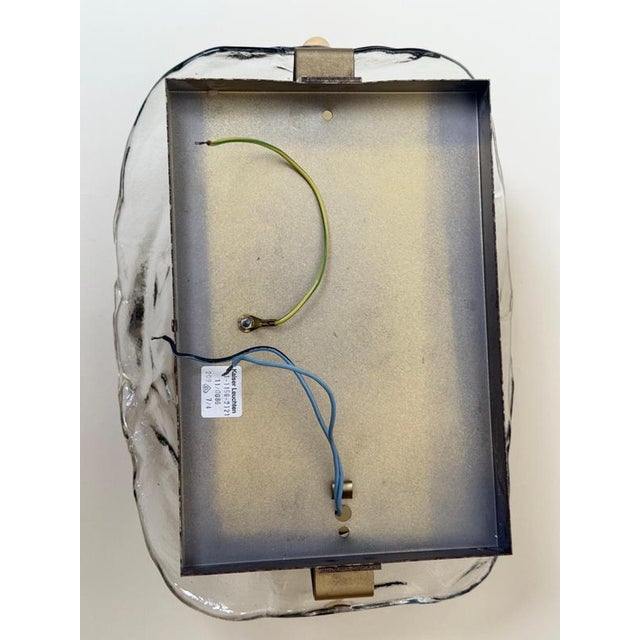 Amber and Clear Murano Glass Wall Light from Kaiser Idell, Germany, 1970s For Sale - Image 17 of 18