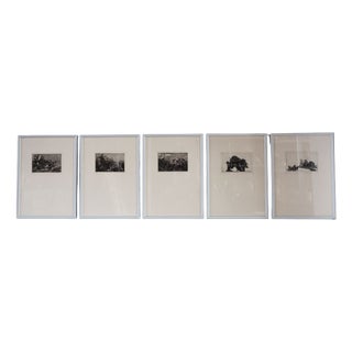 Jan Prins, Various Compositions, 1992, Etchings, Set of 5 For Sale