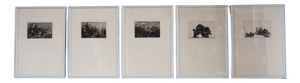 Jan Prins, Various Compositions, 1992, Etchings, Set of 5