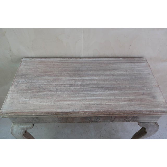 Early 19th Century Small Antique Bleached Side Table with Claw and Ball Feet, 1800 For Sale - Image 5 of 11