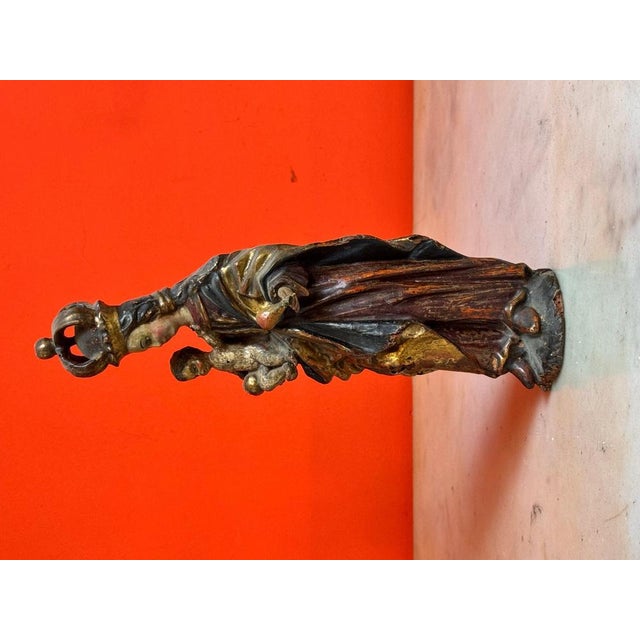 Flemish Field Altar Virgin, Burgundy, 15th Century For Sale - Image 4 of 11