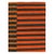 Mid-Century Modern Galerie Shabab Collection Mid-20th Century Orange and Black Turkish Flat-Weave Kilim Room Size Accent Rug For Sale - Image 3 of 10